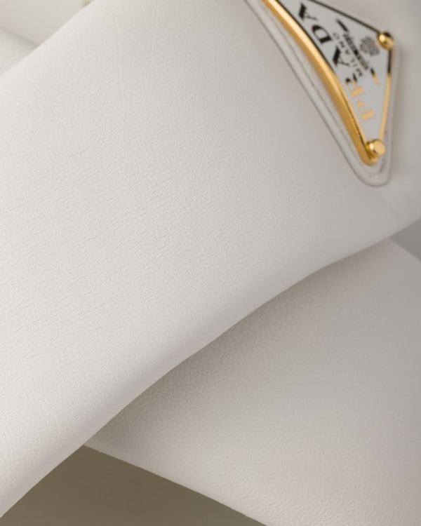 Padded nappa leather slides Padded nappa leather slides