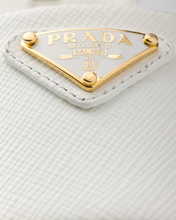 Saffiano patent leather sandals - White Saffiano patent leather sandals - White