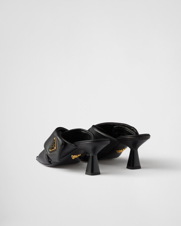 Padded nappa leather sandals Padded nappa leather sandals