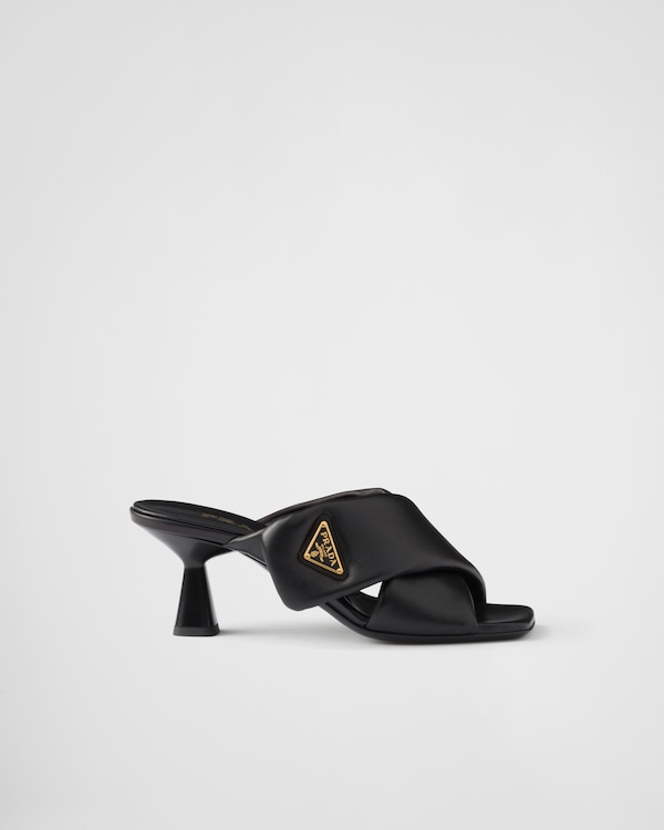 Padded nappa leather sandals Padded nappa leather sandals