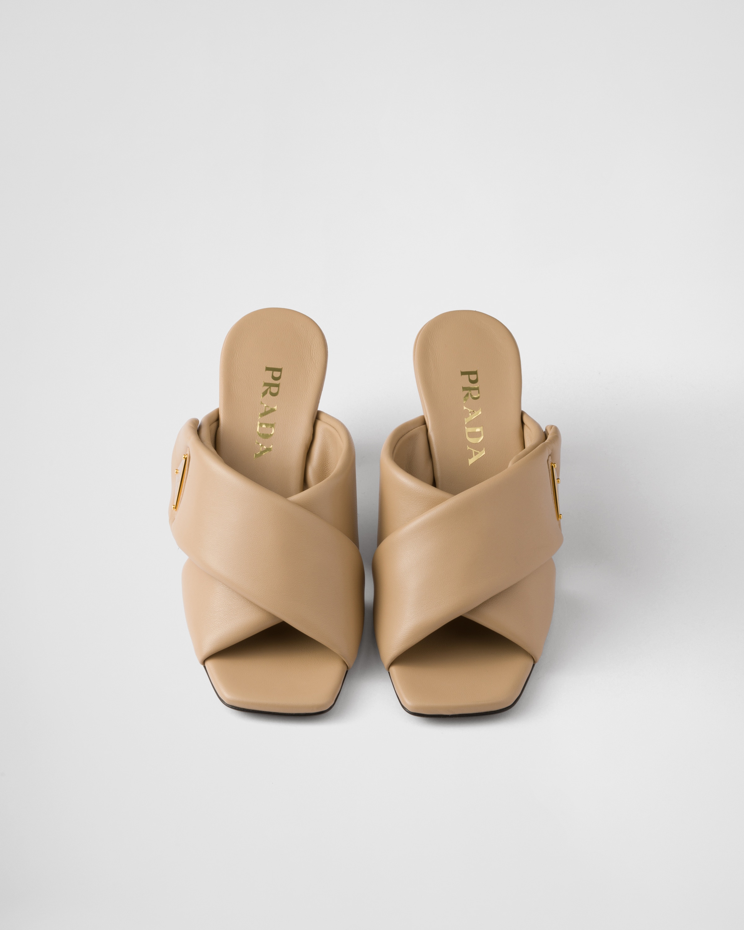 サンダル・ミュール PRADA Sand nappa leather sandals (1XP43BFD065038 F0036) Prada PRADA WOMAN Sand Nappa Leather Sandals | luosophy