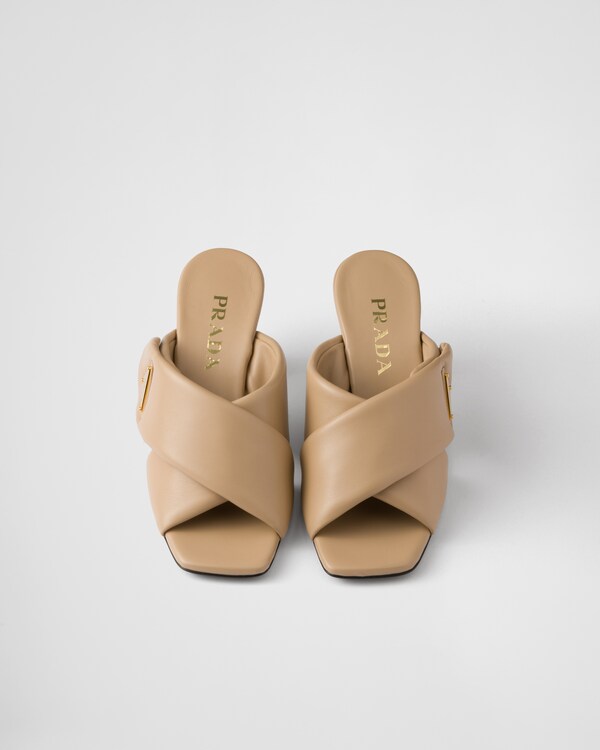 Padded nappa leather sandals Padded nappa leather sandals