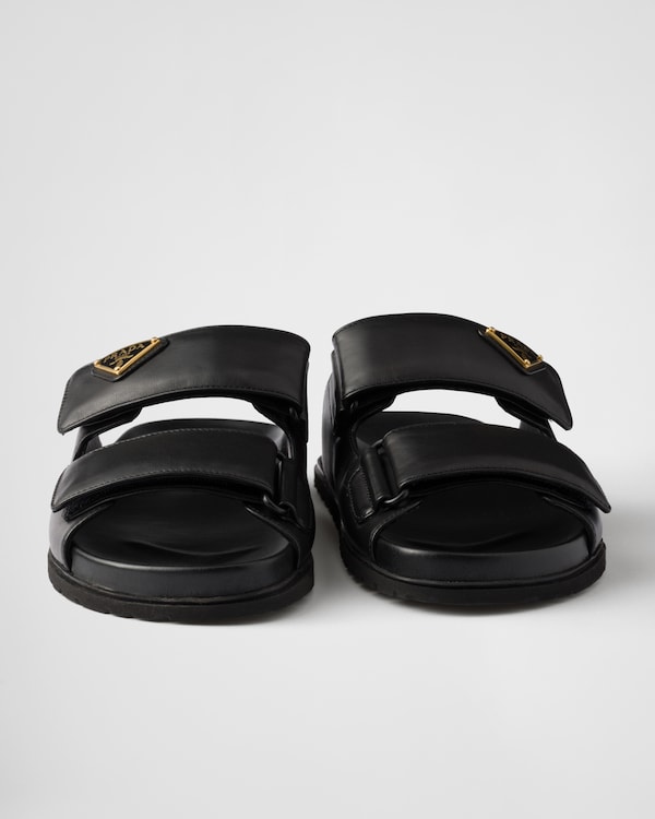 Nappa leather slides Nappa leather slides