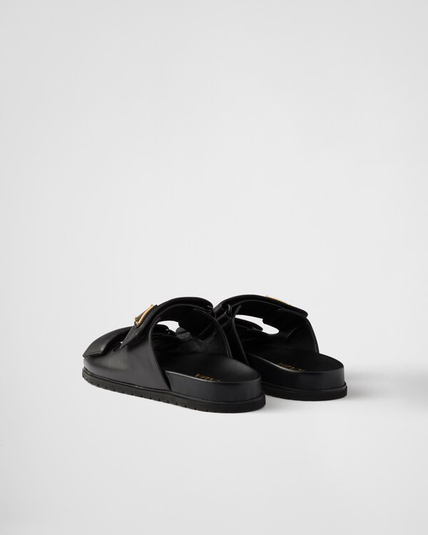 Nappa leather slides Nappa leather slides