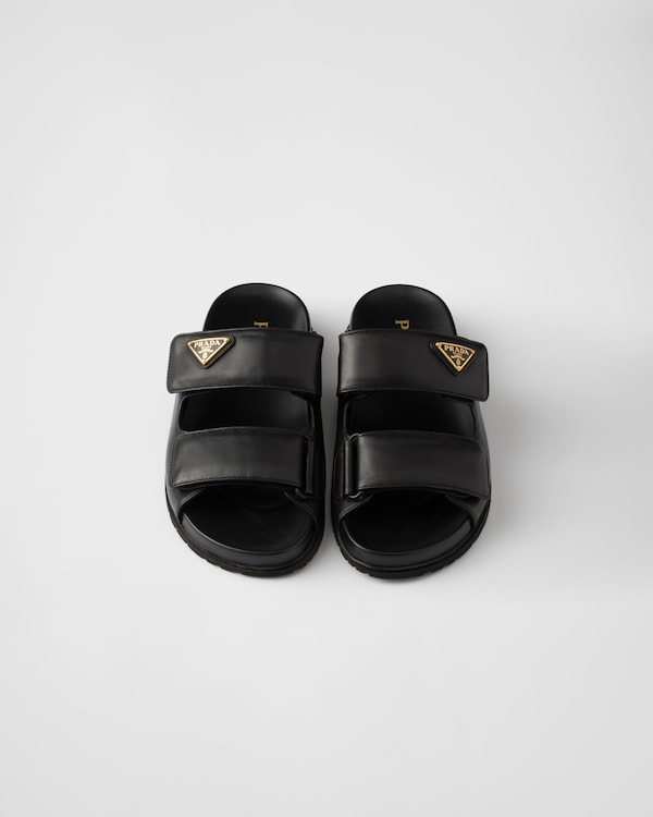 Nappa leather slides Nappa leather slides