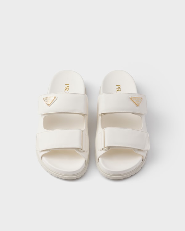 Nappa leather slides Nappa leather slides