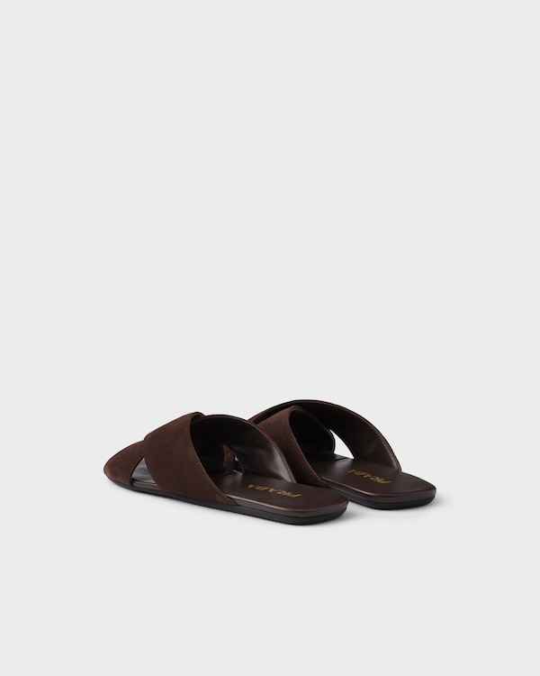 Suede slides - Dark Brown Suede slides - Dark Brown