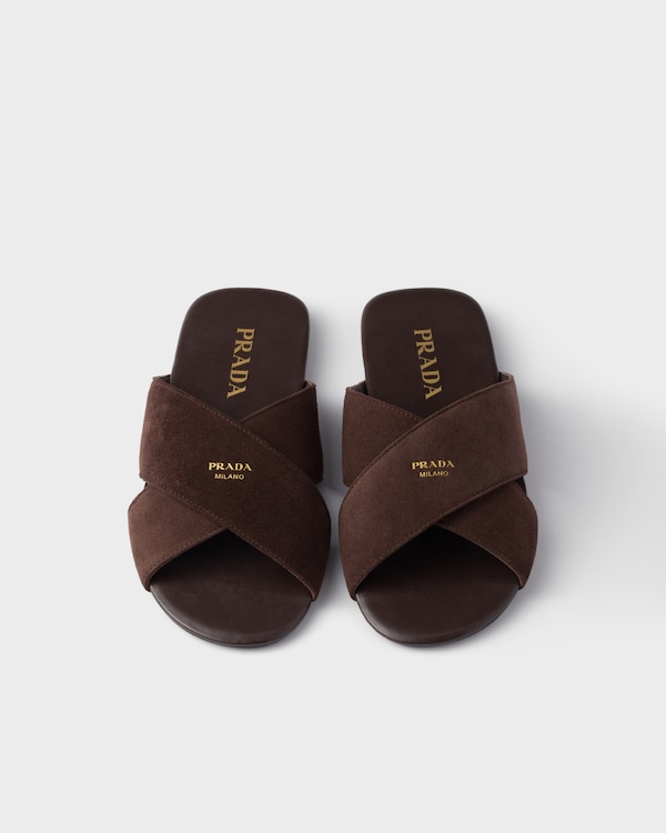 Suede slides - Dark Brown Suede slides - Dark Brown