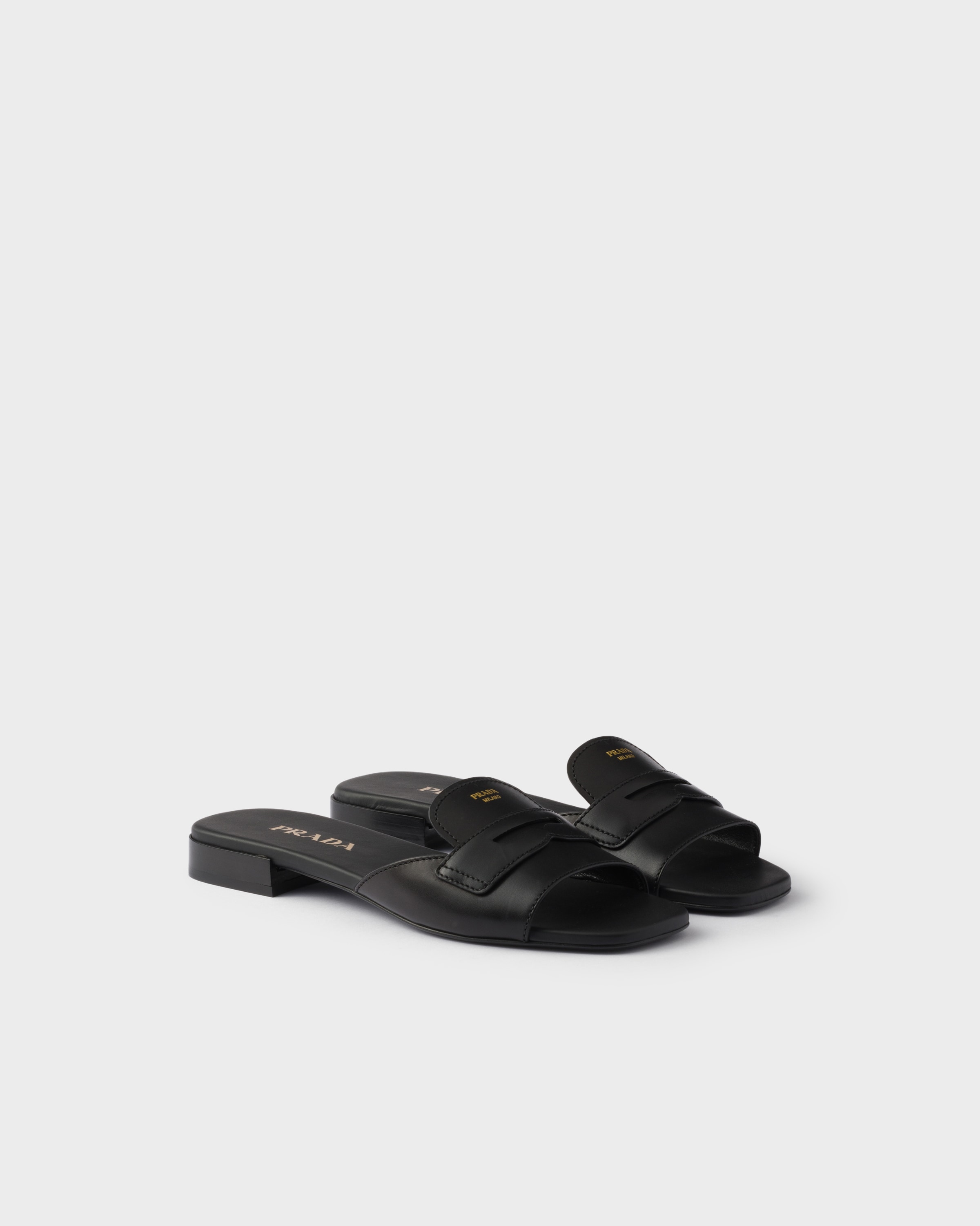 Prada Leather Slides