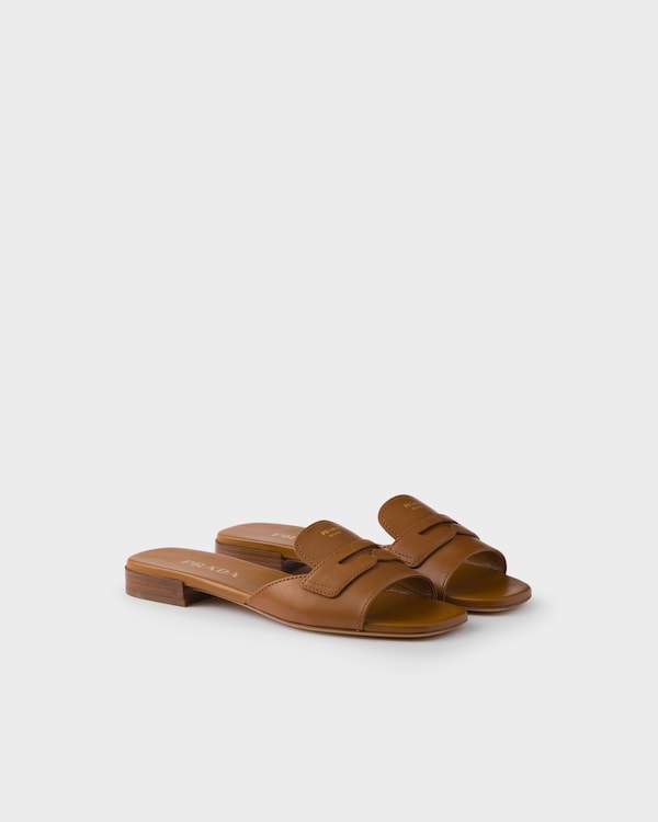 Prada Printed leather slides ★関税込 Prada Printed Leather Slides | Saks Fifth Avenue