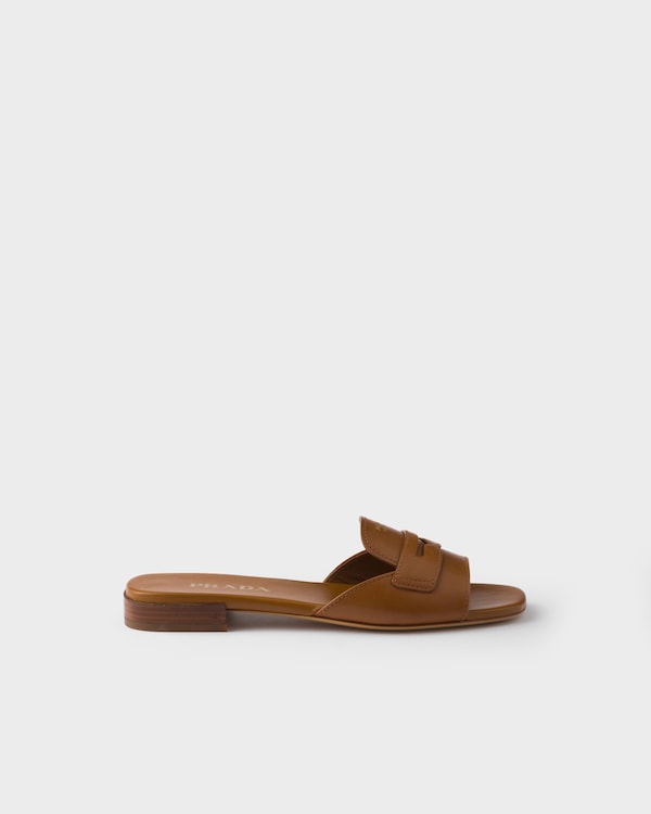 Leather slides - Light Tan Leather slides - Light Tan