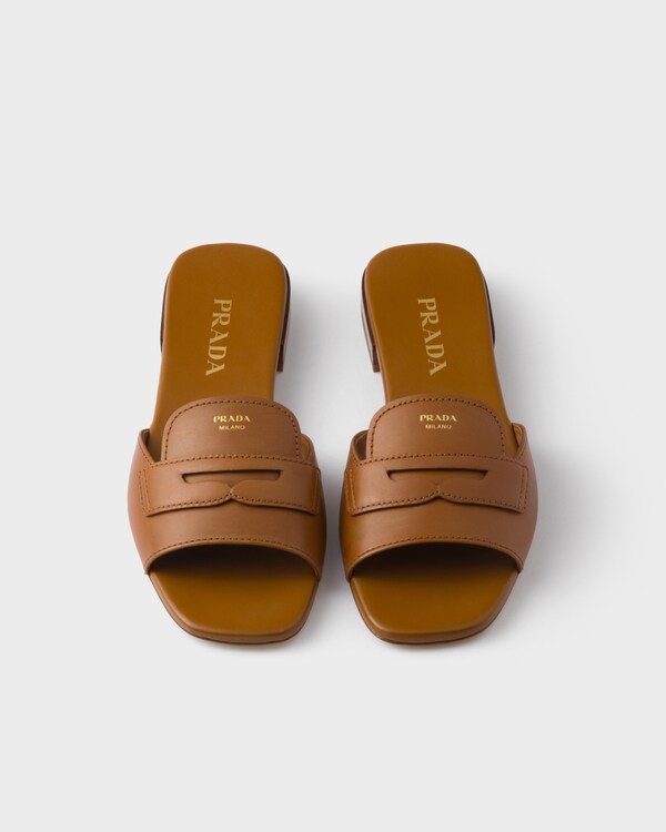Leather slides - Light Tan Leather slides - Light Tan