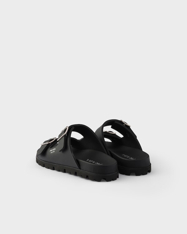 Rubber slides - Black Rubber slides - Black