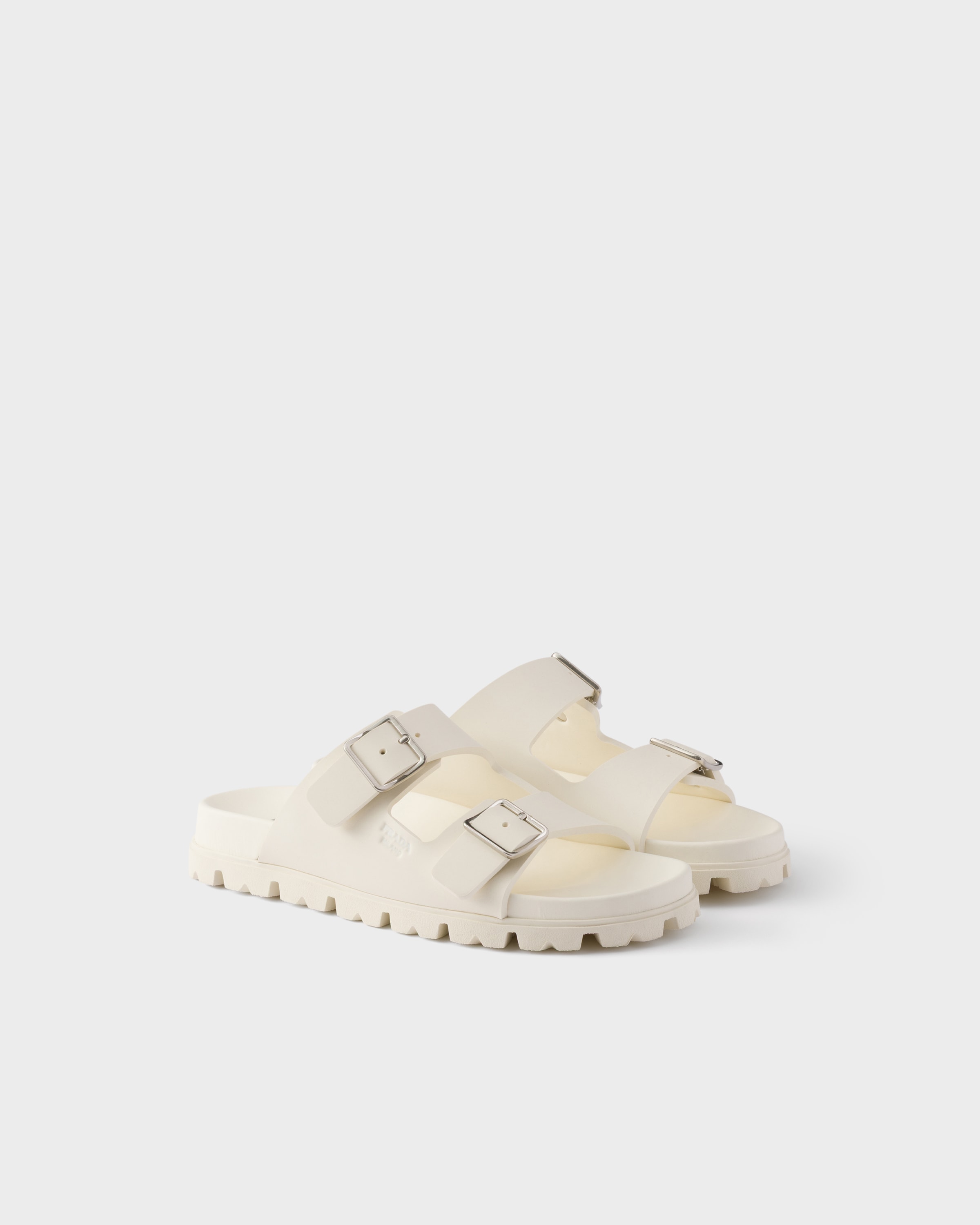 Ivory Rubber slides | PRADA - United States