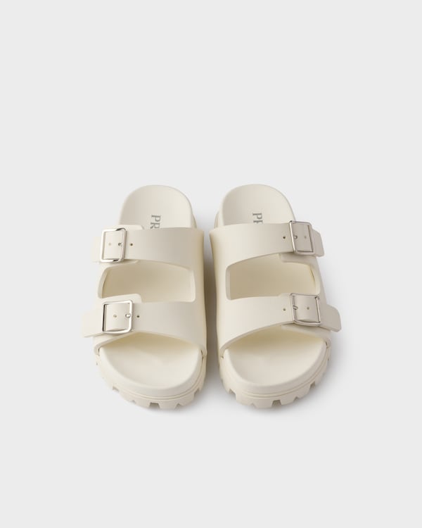 Rubber slides - Marfil Rubber slides - Marfil