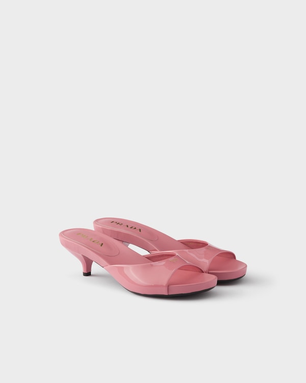 Patent leather kitten heel sandals - Petal Pink Patent leather kitten heel sandals - Petal Pink