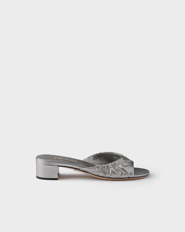Mordoré nappa leather sandals - Chrome Mordoré nappa leather sandals - Chrome