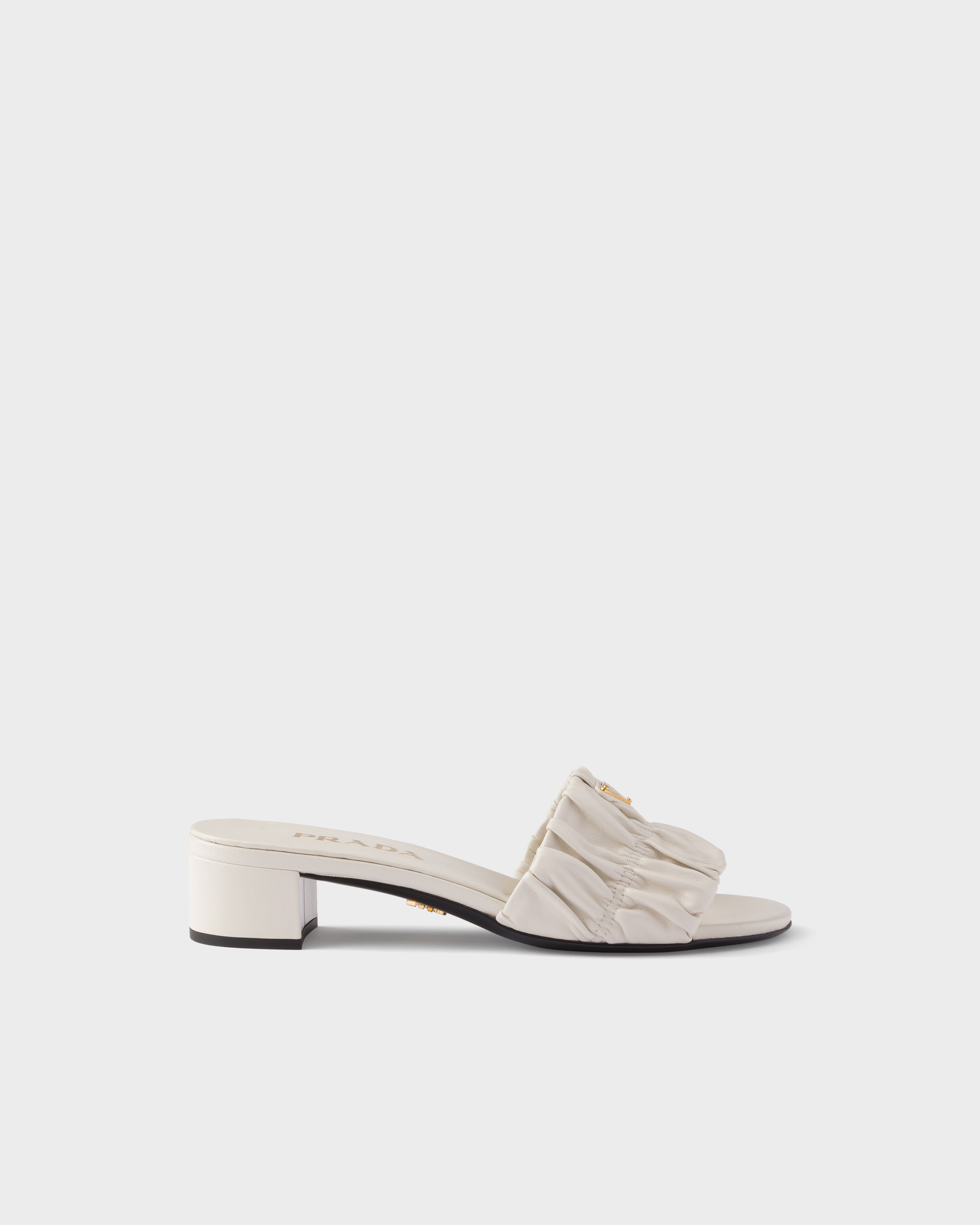 Prada Matelassé nappa leather slides