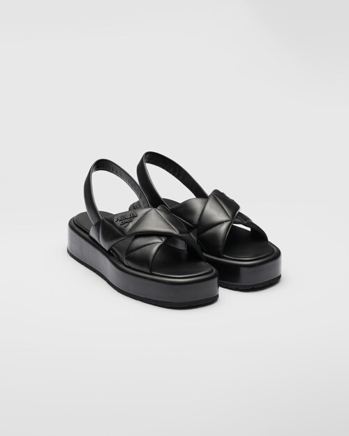 しい様専用⭐︎PRADA キルトナッパレザーフラットフォームサンダル