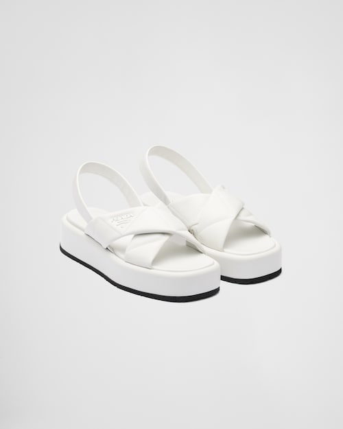 しい様専用⭐︎PRADA キルトナッパレザーフラットフォームサンダル