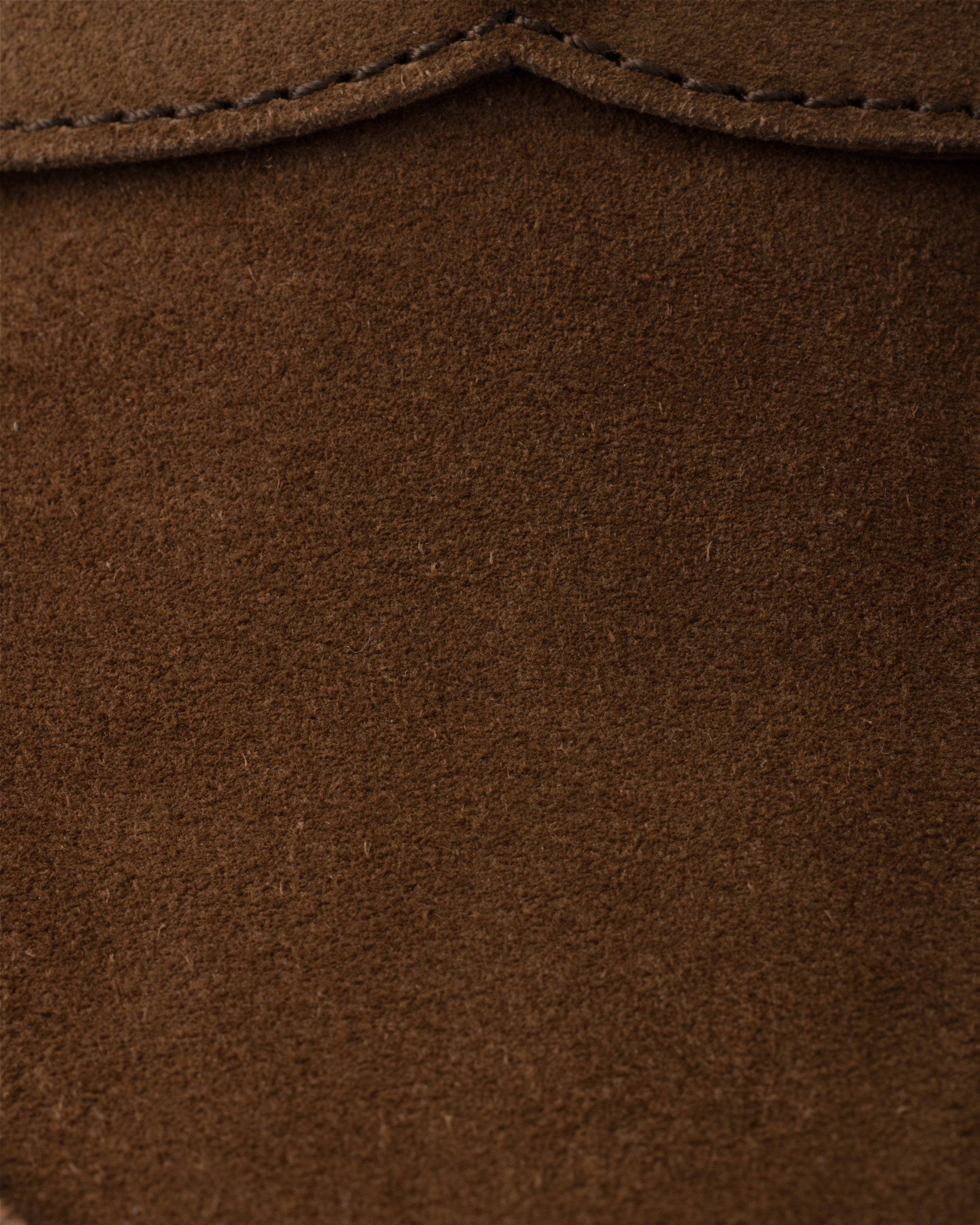 ダークブラウン スエード フラットフォーム ミュール | PRADA