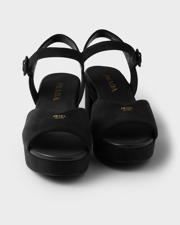 Padded suede sandals Padded suede sandals