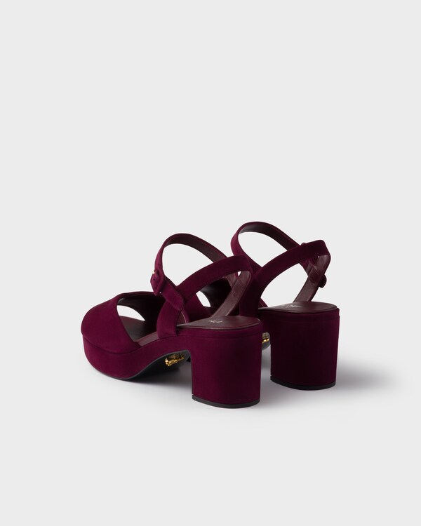 Padded suede sandals Padded suede sandals