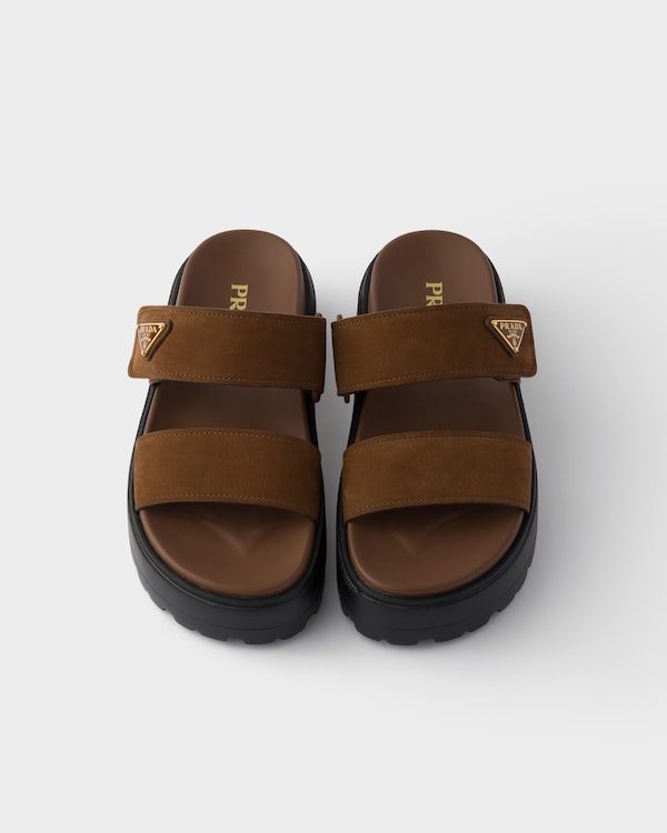 Sandalias de nobuk - Marrón Chocolate Sandalias de nobuk - Marrón Chocolate