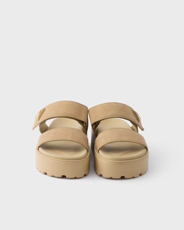 Nubuck slides - Desert Beige Nubuck slides - Desert Beige