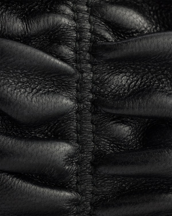 Matelassé nappa leather flatform slides - Black Matelassé nappa leather flatform slides - Black