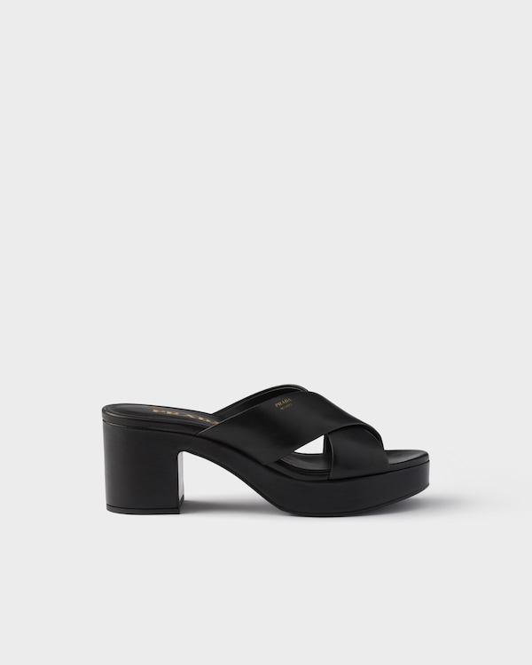 Nappa leather sandals - Black Nappa leather sandals - Black