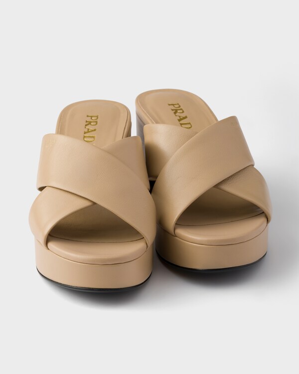 Nappa leather sandals - Sand Beige Nappa leather sandals - Sand Beige