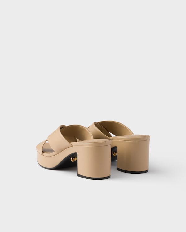 Nappa leather sandals - Sand Beige Nappa leather sandals - Sand Beige