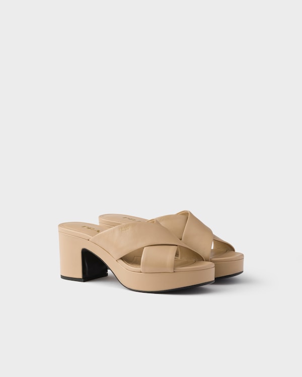 Nappa leather sandals - Sand Beige Nappa leather sandals - Sand Beige