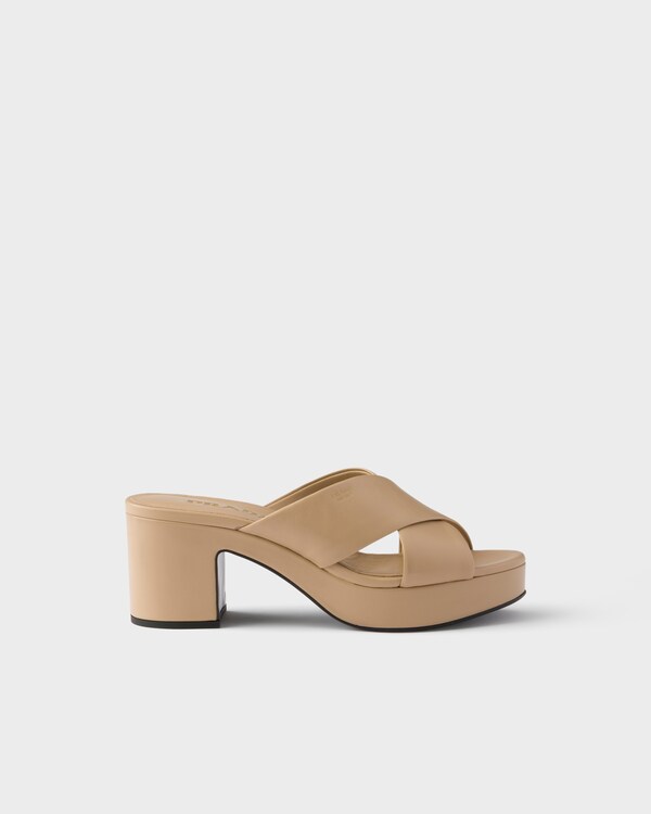 Nappa leather sandals - Sand Beige Nappa leather sandals - Sand Beige