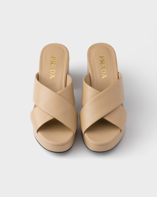 Nappa leather sandals - Sand Beige Nappa leather sandals - Sand Beige