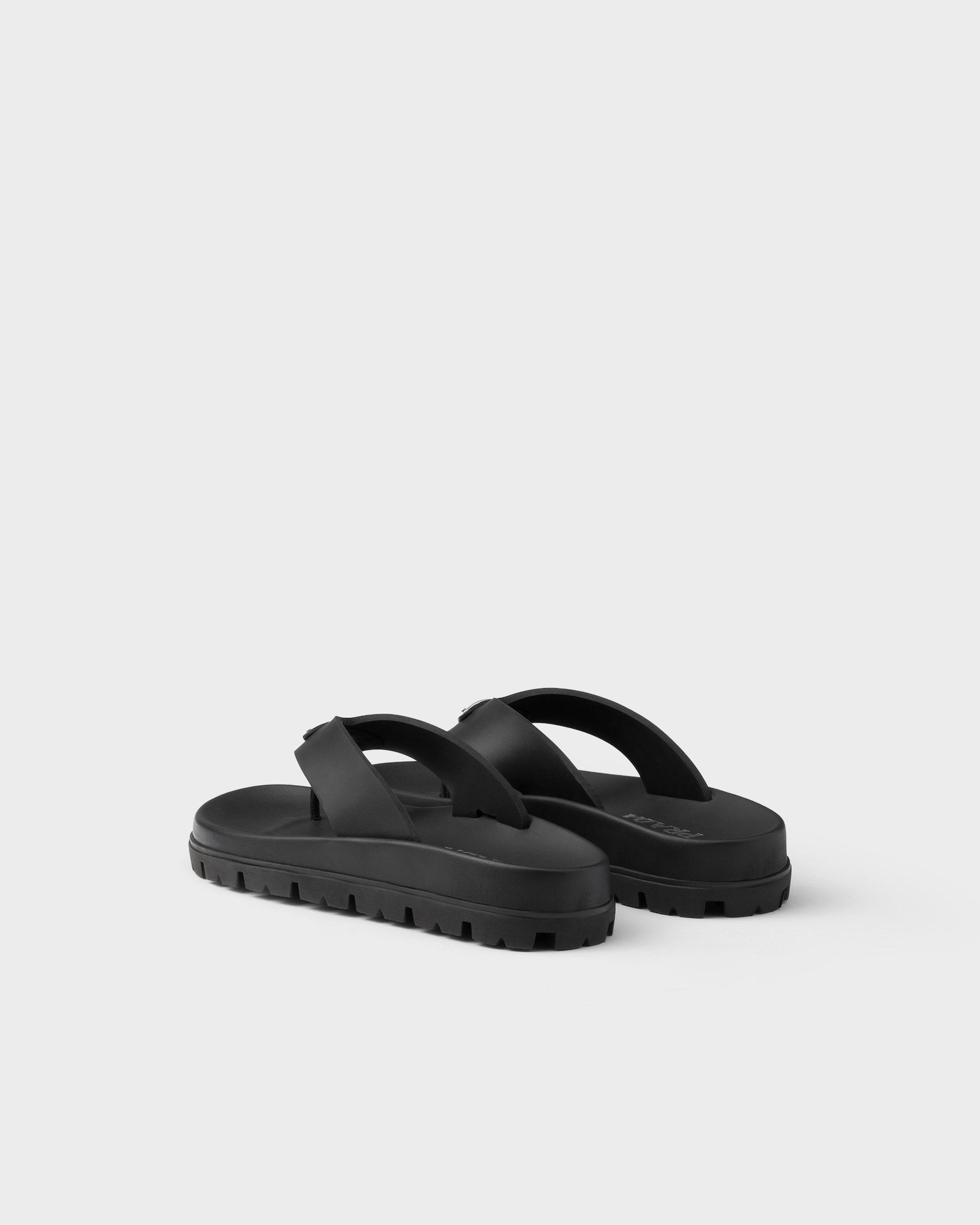 PRA RUBBER THONG SANDALS LAUREL GREEN VELVET