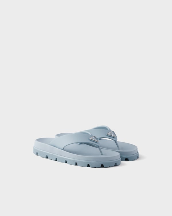 Rubber thong sandals - Sky Blue Rubber thong sandals - Sky Blue