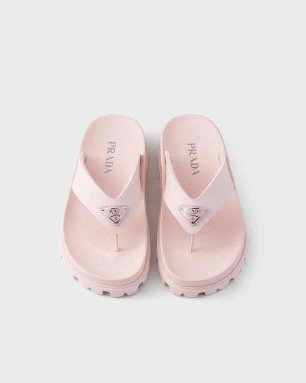 Rubber thong sandals - Alabaster Pink Rubber thong sandals - Alabaster Pink