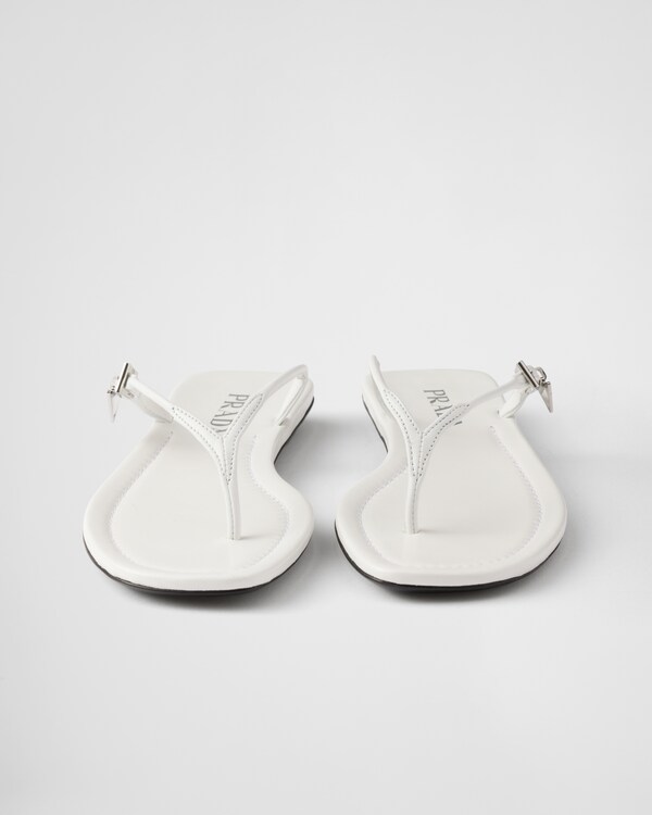 Leather thong sandals - White Leather thong sandals - White