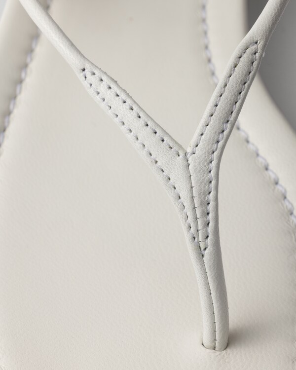 Leather thong sandals - White Leather thong sandals - White