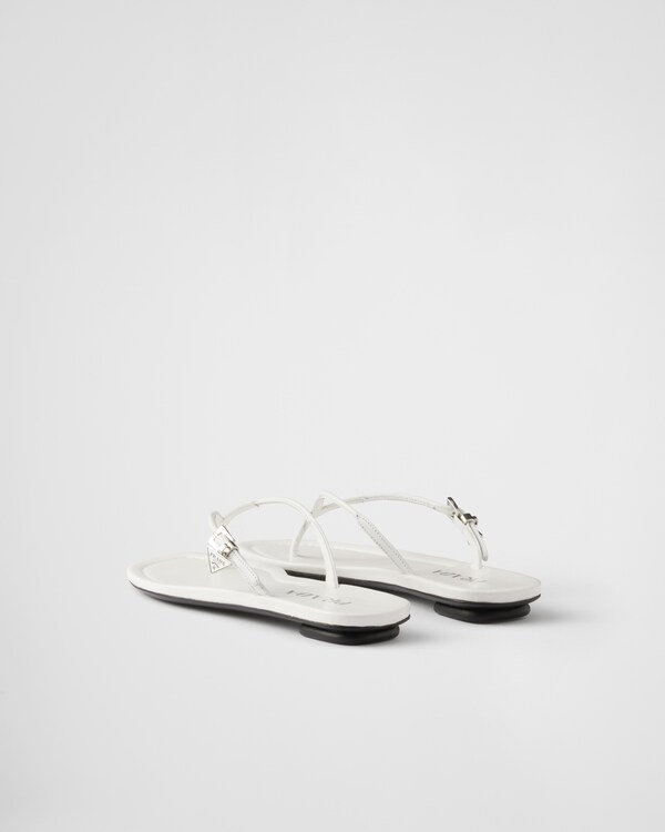 Leather thong sandals - White Leather thong sandals - White