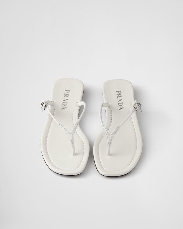 Leather thong sandals - White Leather thong sandals - White