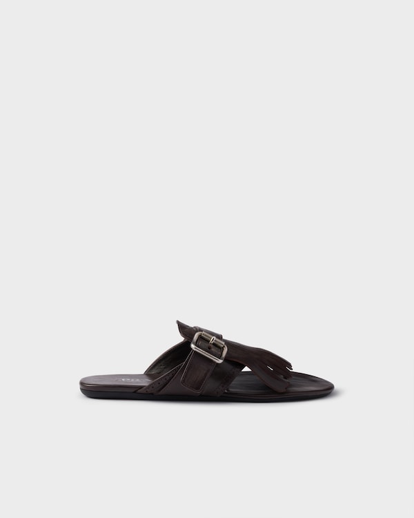 Sandali infradito Shuffle in pelle Sandali infradito Shuffle in pelle