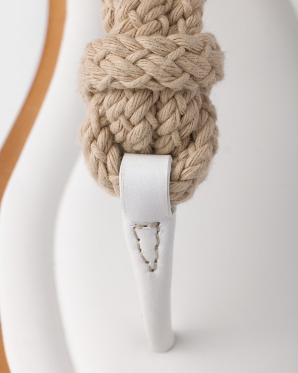 Leather and cord thong sandals - White Leather and cord thong sandals - White