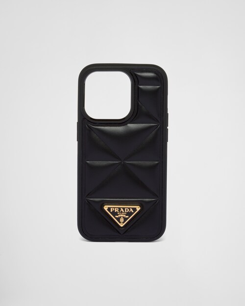 Prada Coque pour iPhone 14 Pro en cuir 1