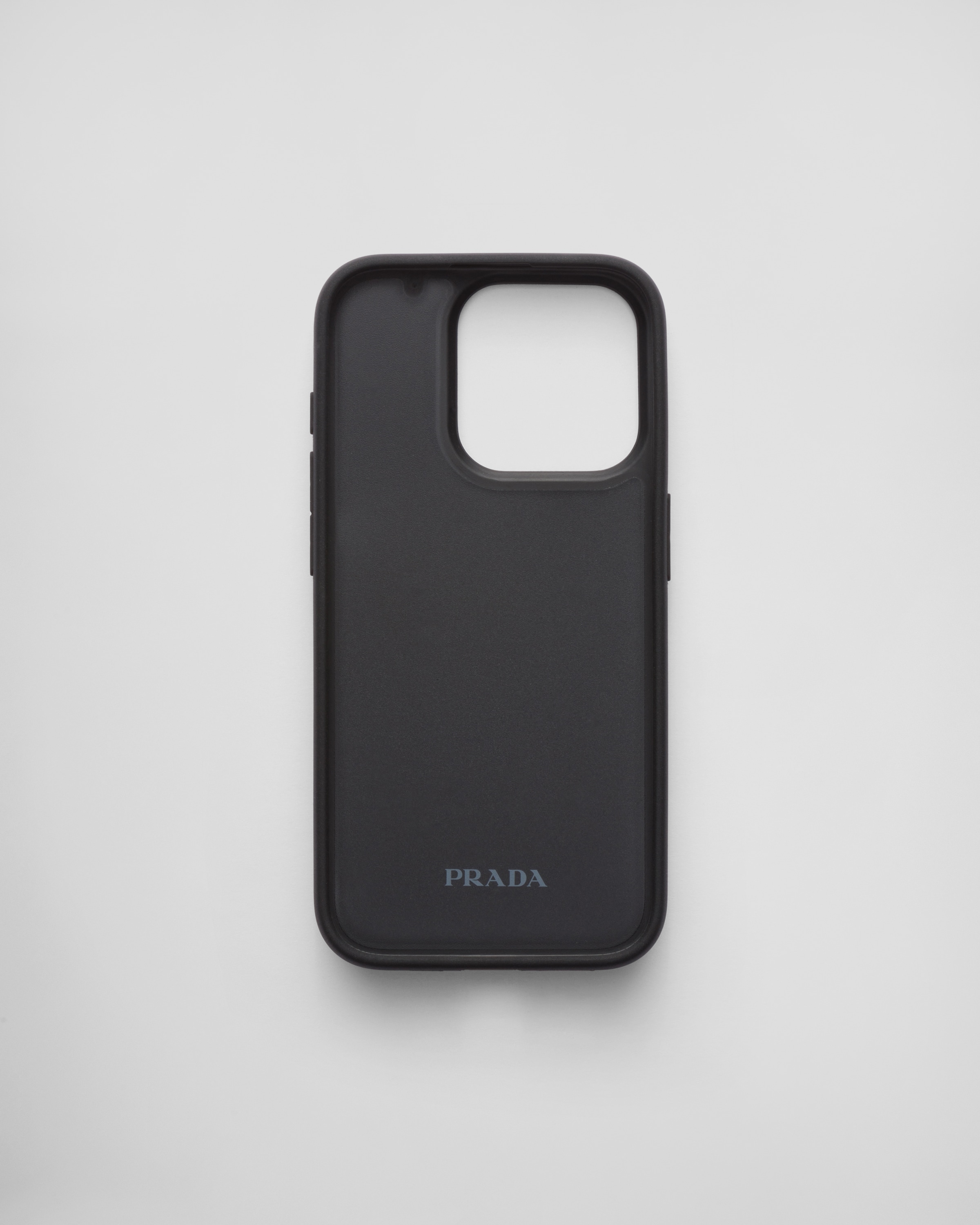 Alabaster Pink Saffiano leather cover for iPhone 15 Pro | PRADA