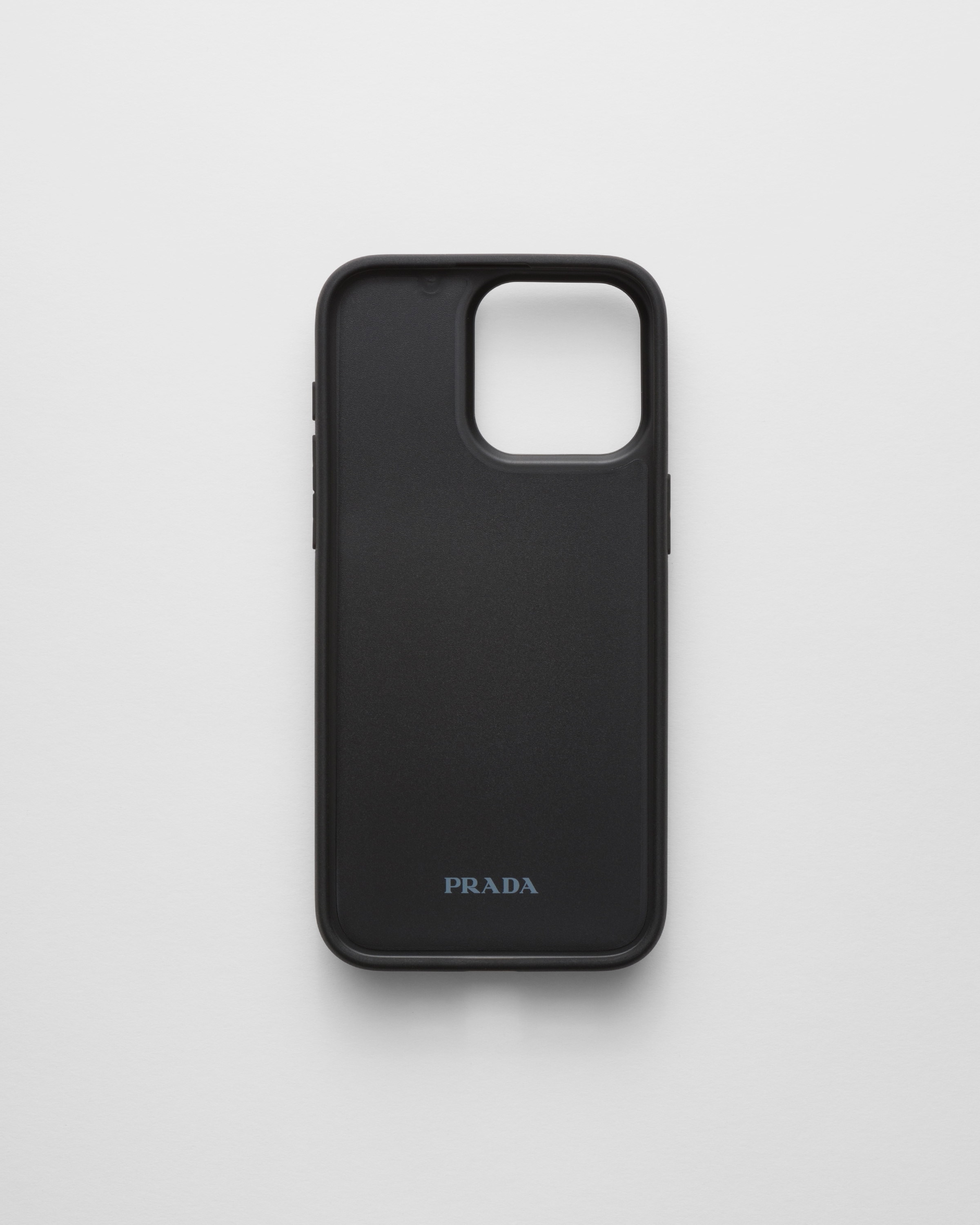 PRADA iPhone13 Proケース ブルー 三角ロゴ