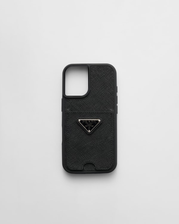 スマホケース プラダ サフィアーノレザー prada iphone16 ケース