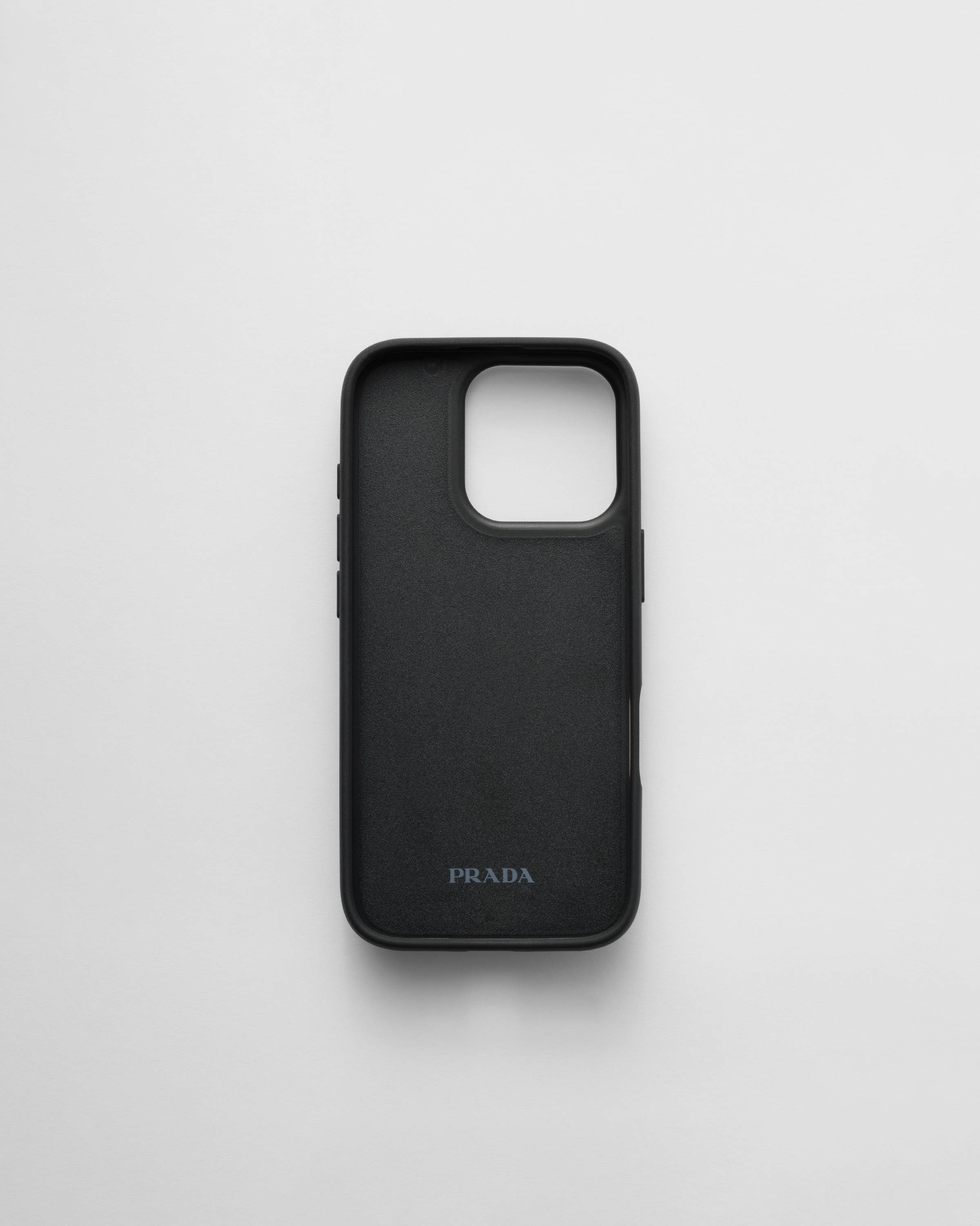 プラダiPhone14proケースプラダキーホルダー PRADA】チェーンストラップ付iPhone14pro/14proMaxケース (PRADA